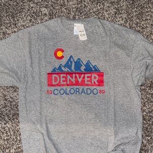 Gray Denver Colorado Graphic T-Shirt